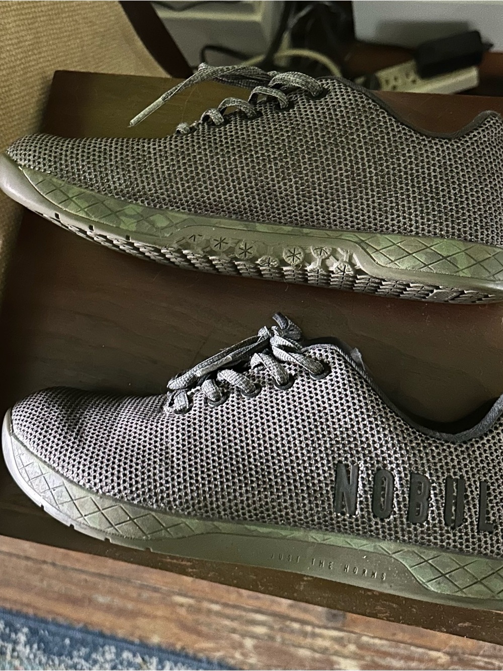 NOBULL Mesh Trainer — Olive Green women’s 9/men’s 7.5